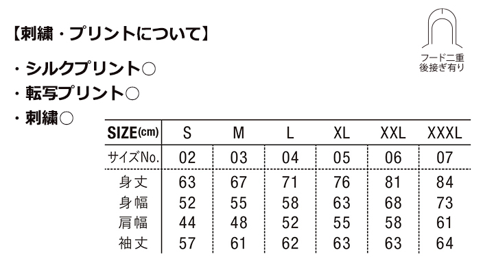 10.0oz スウェットフルジップパーカ(裏パイル)