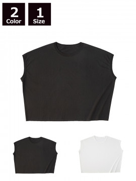 4.1oz スリーブレスワイド Tシャツ