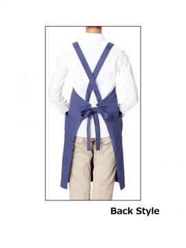 バッククロス胸当てエプロン