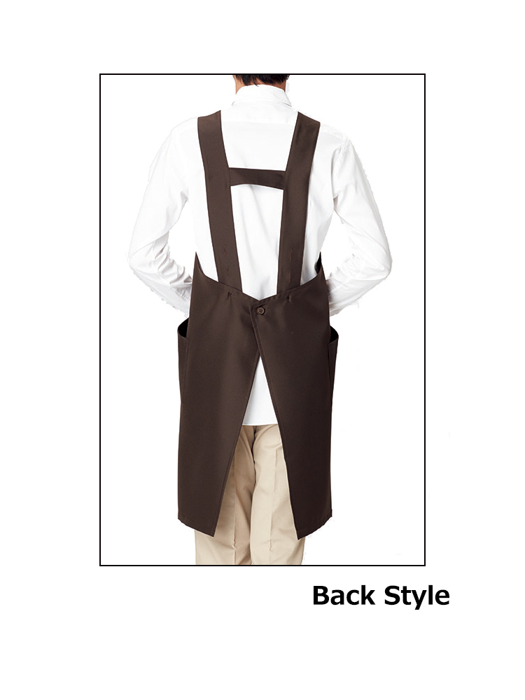 H型胸当てエプロン