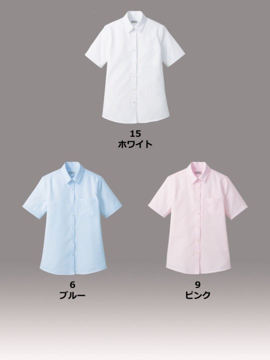 吸水速乾レディス半袖ブラウス