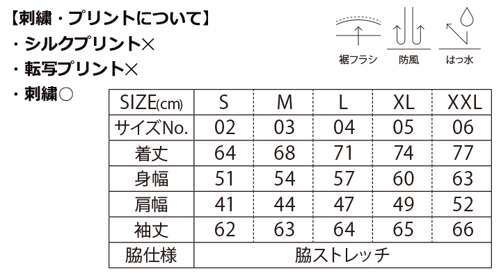 マイクロリップストップ スタンドジャケット（裏地付）