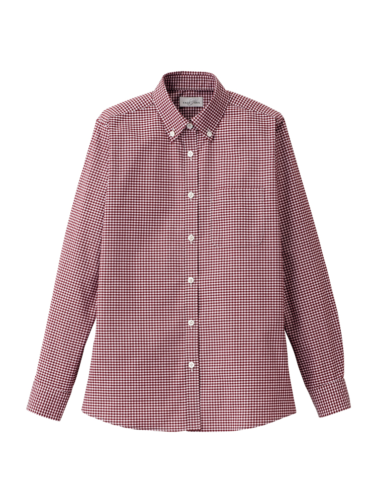 レディスボタンダウン長袖ブラウス