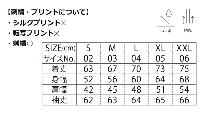 マイクロリップストップ スタッフジャケット（一重）