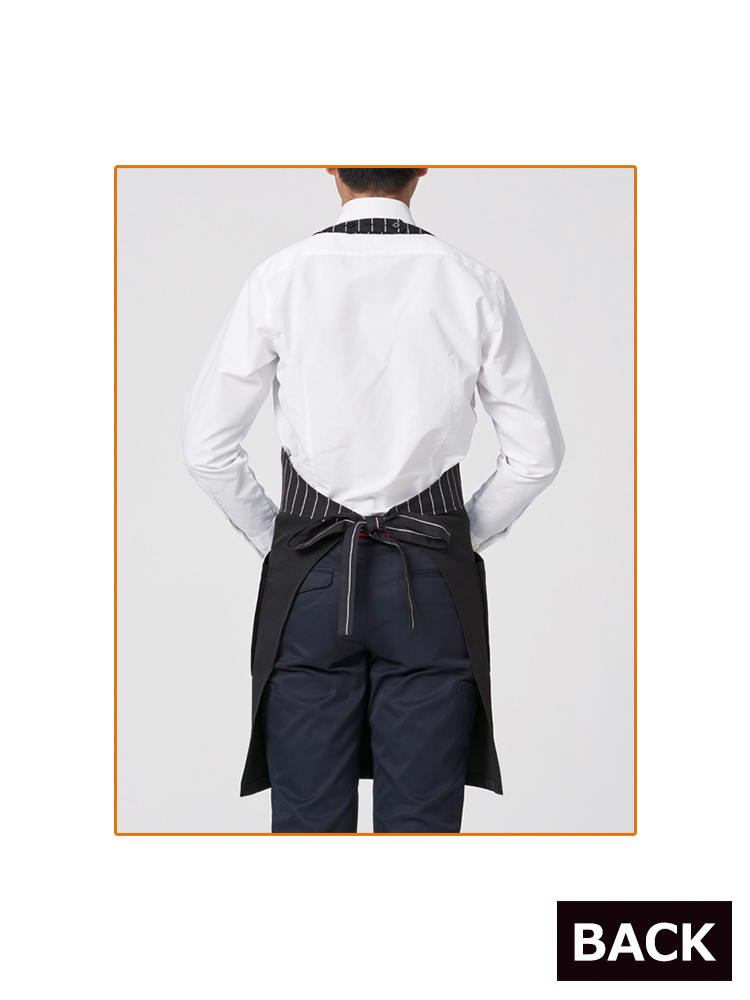 ベスト風エプロン（ストライプ）