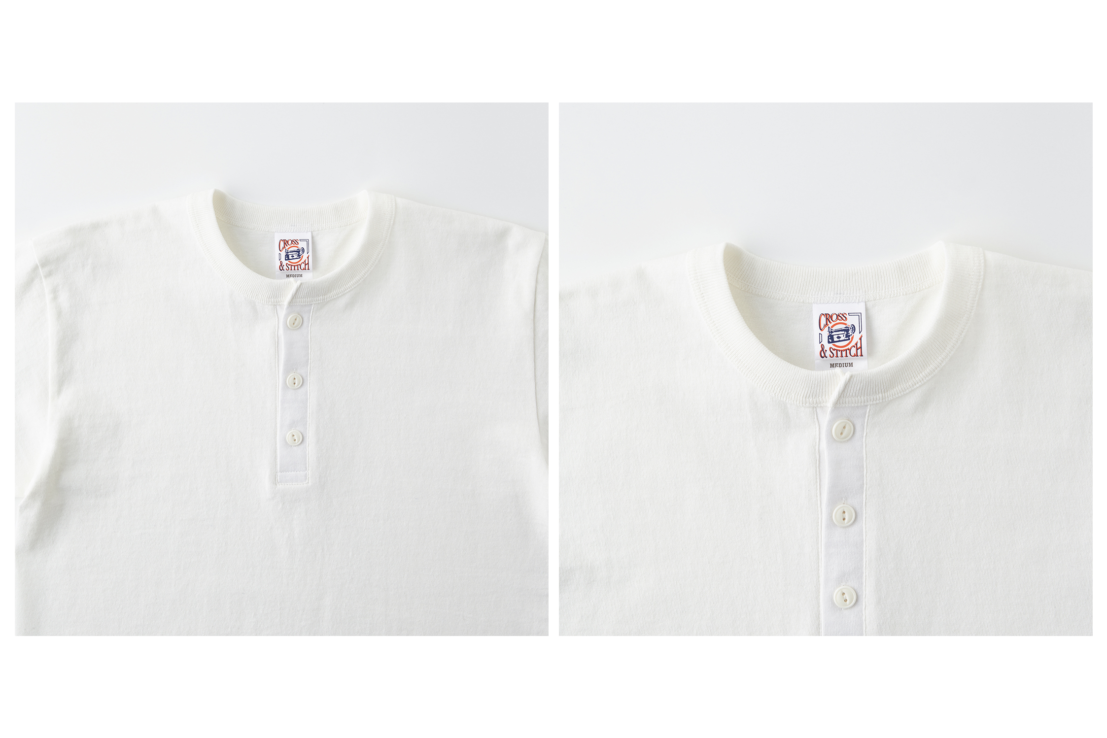 6.2oz オープンエンド マックスウェイト ヘンリーネックTシャツ