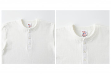 6.2oz オープンエンド マックスウェイト ヘンリーネックTシャツ