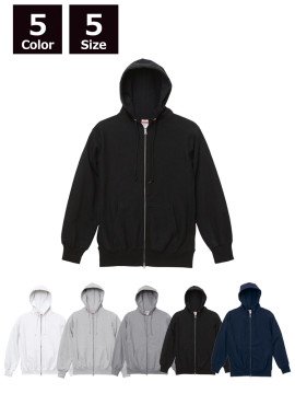 12.0oz ヘヴィーウェイト スウェットフルジップパーカ(裏起毛)