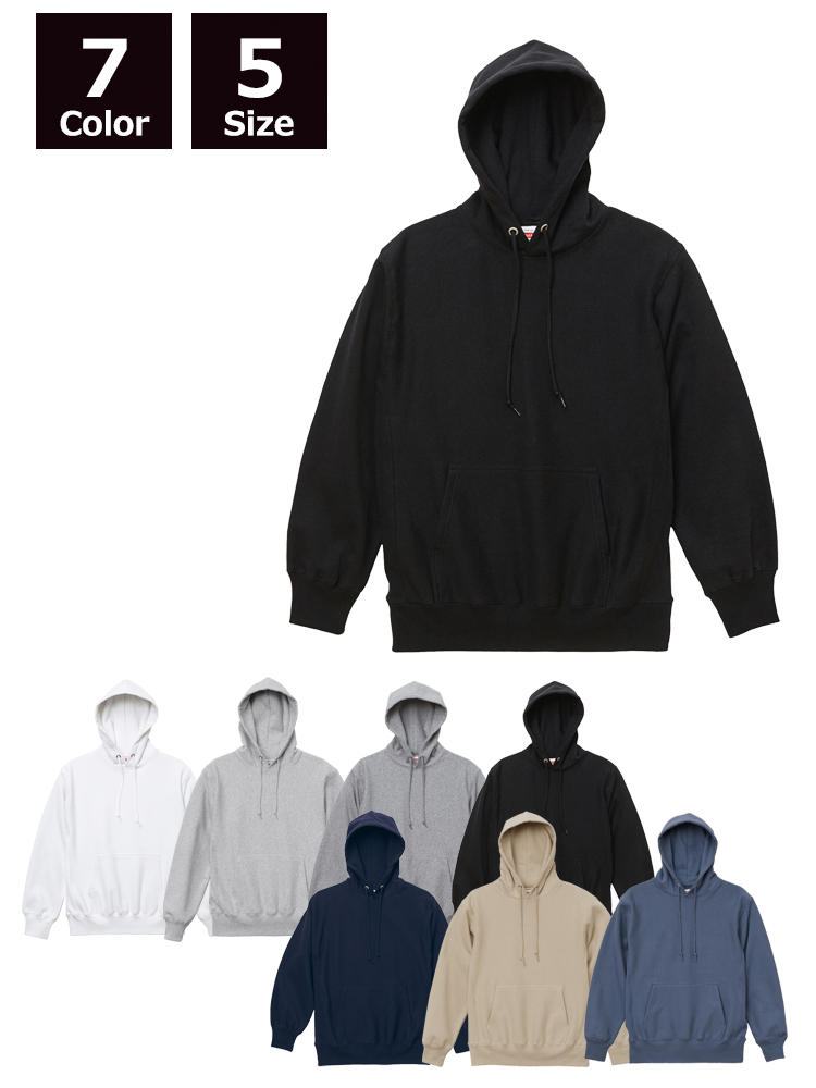 12.0oz ヘヴィーウェイトスウェットプルオーバーパーカ（裏起毛）