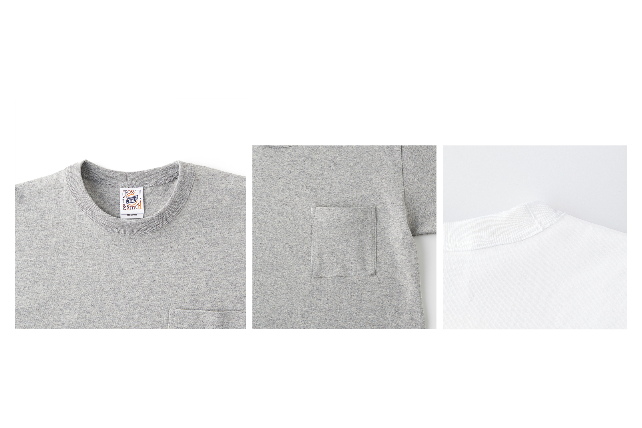 6.2oz オープンエンド マックスウェイト バインダーネック ポケットTシャツ