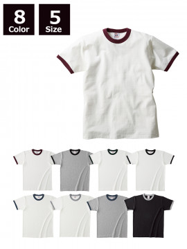 6.2oz オープンエンド マックスウェイト リンガーTシャツ
