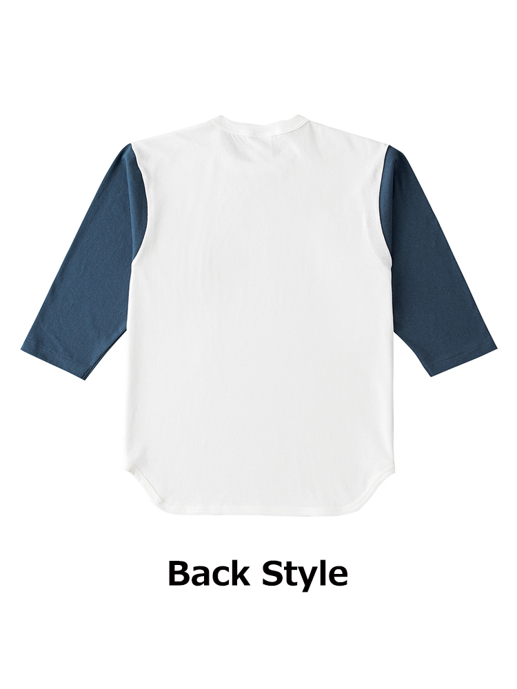 6.2oz オープンエンド 3/4スリーブ ベースボール Tシャツ