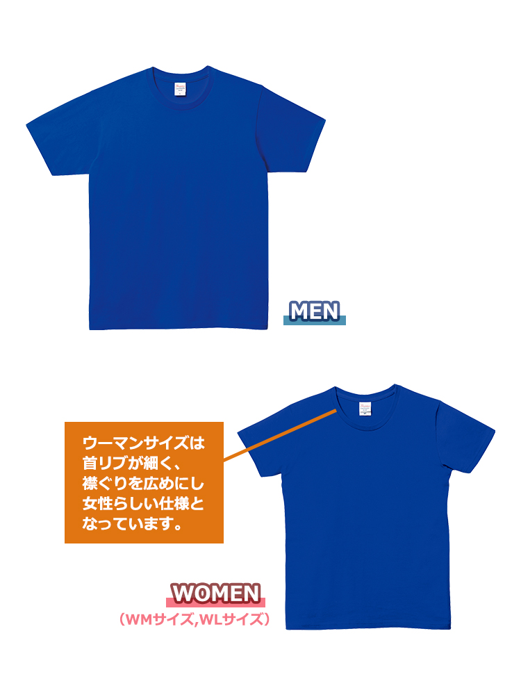 5.0oz ベーシックTシャツ