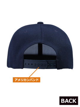 フラットバイザースナップバック キャップ