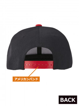 フラットバイザースナップバック キャップ