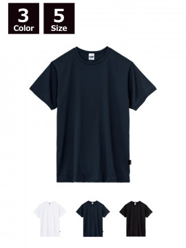 5.6oz リサイクルポリエステルＴシャツ（ポリジン加工）