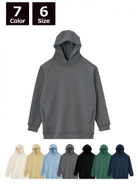 10.0oz ドライストレッチ プルオーバーパーカー（ポリジン加工）