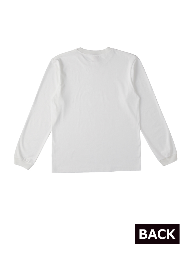 5.3oz  オーガニックコットンロングスリーブTシャツ
