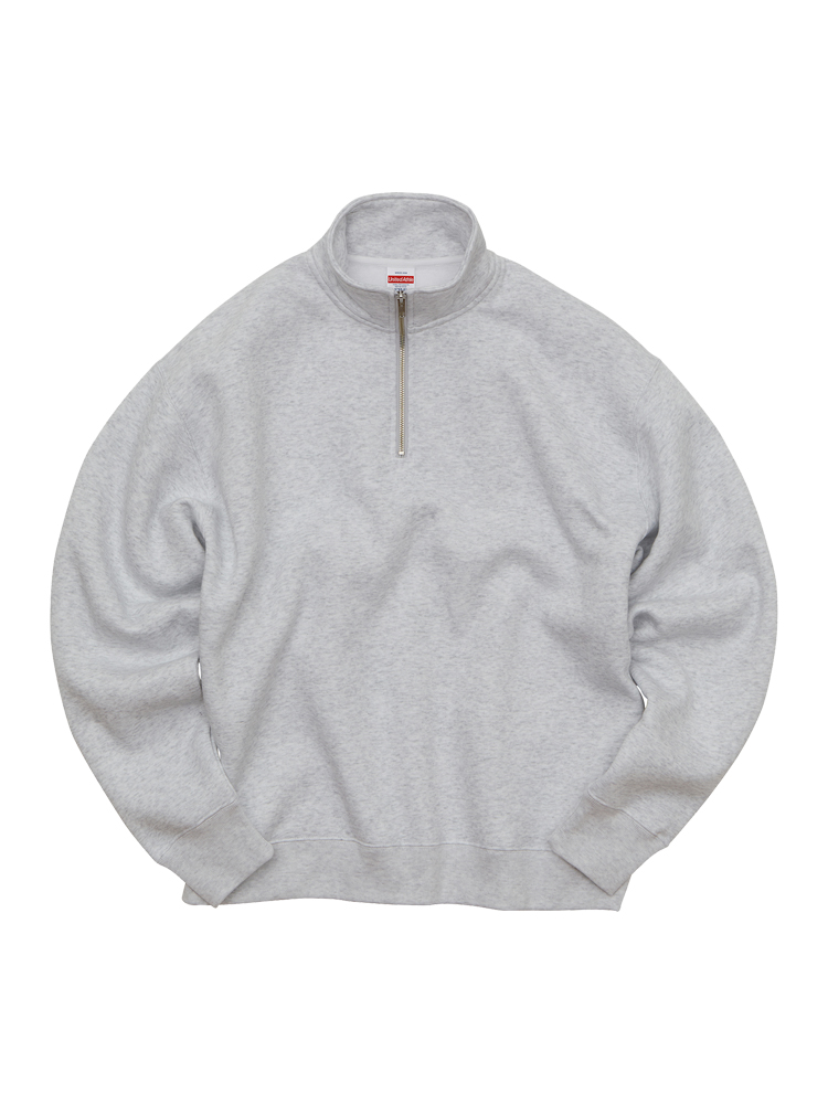 10.0oz　T/C ルーズフィットハーフジップスウェット（裏起毛）