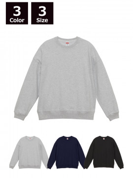 10.0oz ビッグシルエット クルーネック スウェット（裏パイル）