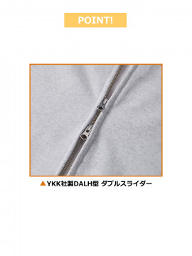 15.0oz オープンエンド マグナムウェイト スウェット フルジップパーカ（裏起毛）