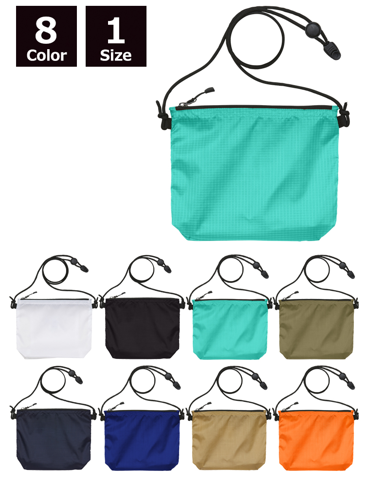 ライトナイロンリップストップサコッシュ