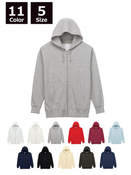10oz フードジップパーカー（裏パイル）