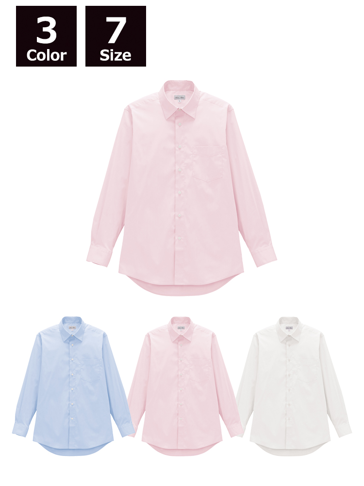 メンズレギュラーカラー長袖シャツ