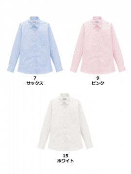 レディスレギュラーカラー長袖ブラウス