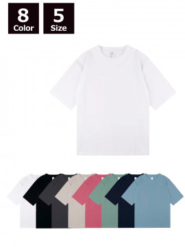 6.6oz オーバーサイズコンフォートTシャツ(5分袖）