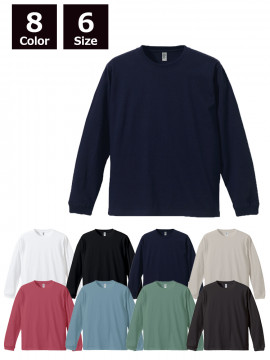 6.6oz ロングスリーブコンフォートTシャツ(1.6インチリブ）