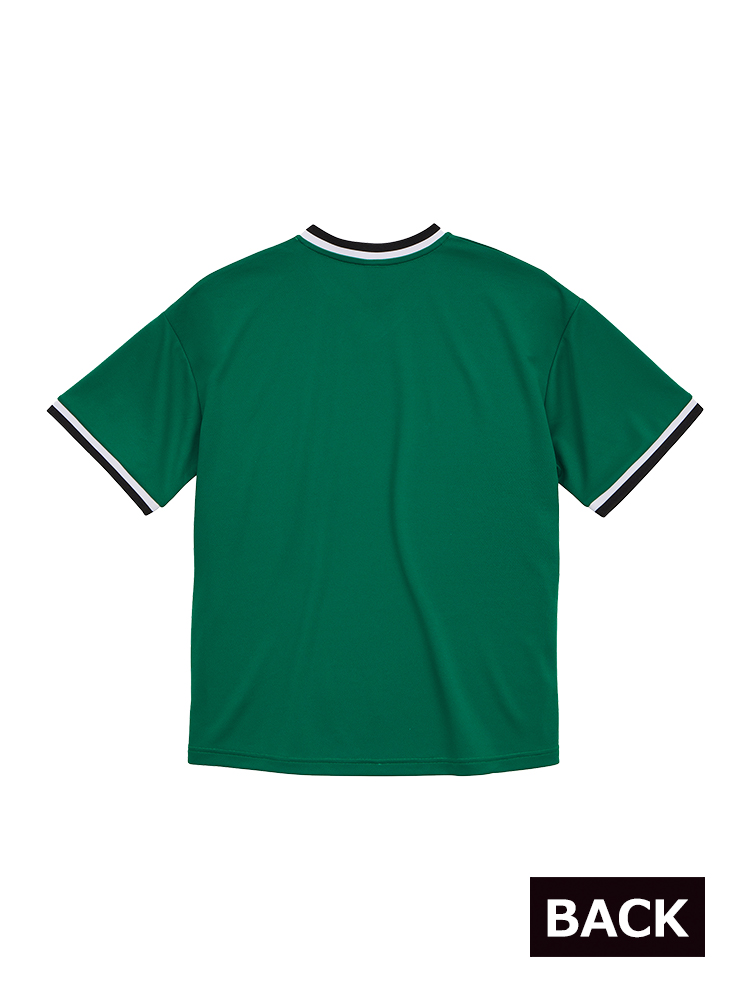 4.1oz ドライアスレチック ルーズフィット ラインリブ Tシャツ
