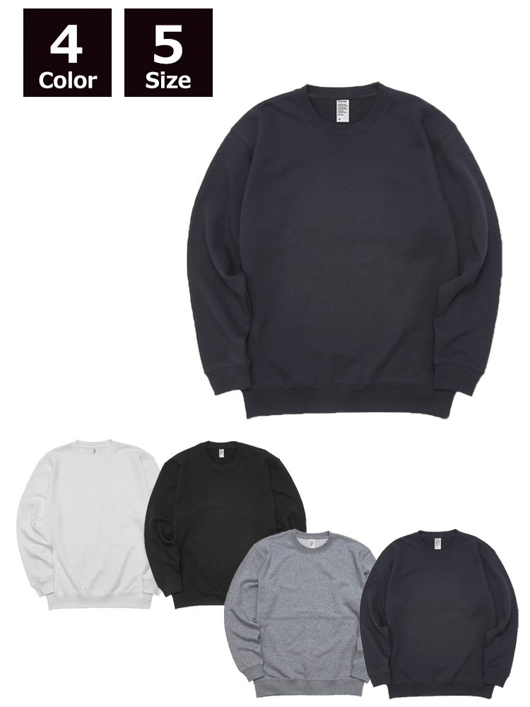 10.0oz フレンチテリー クルーネックスウェット