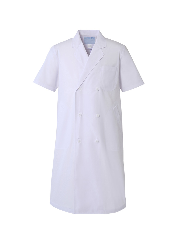 メンズ半袖白衣（ダブル）