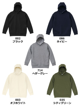 9.4oz T/R ダンボールニット プルオーバー パーカ