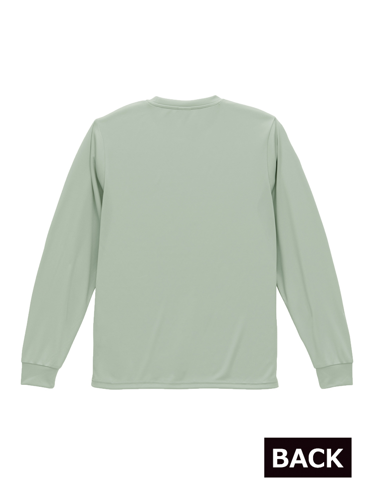 4.4oz ドライスムース リサイクルポリエステル ロングスリーブ Tシャツ