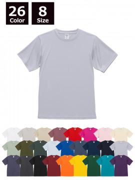 4.4oz ドライスムース リサイクルポリエステル Tシャツ