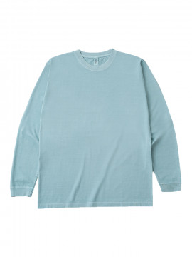 6.6oz ロングスリーブガーメントダイTシャツ(1.6インチリブ)