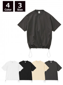 6.5oz ファインジャージー リラックスフィット Tシャツ（裾ドローコード）