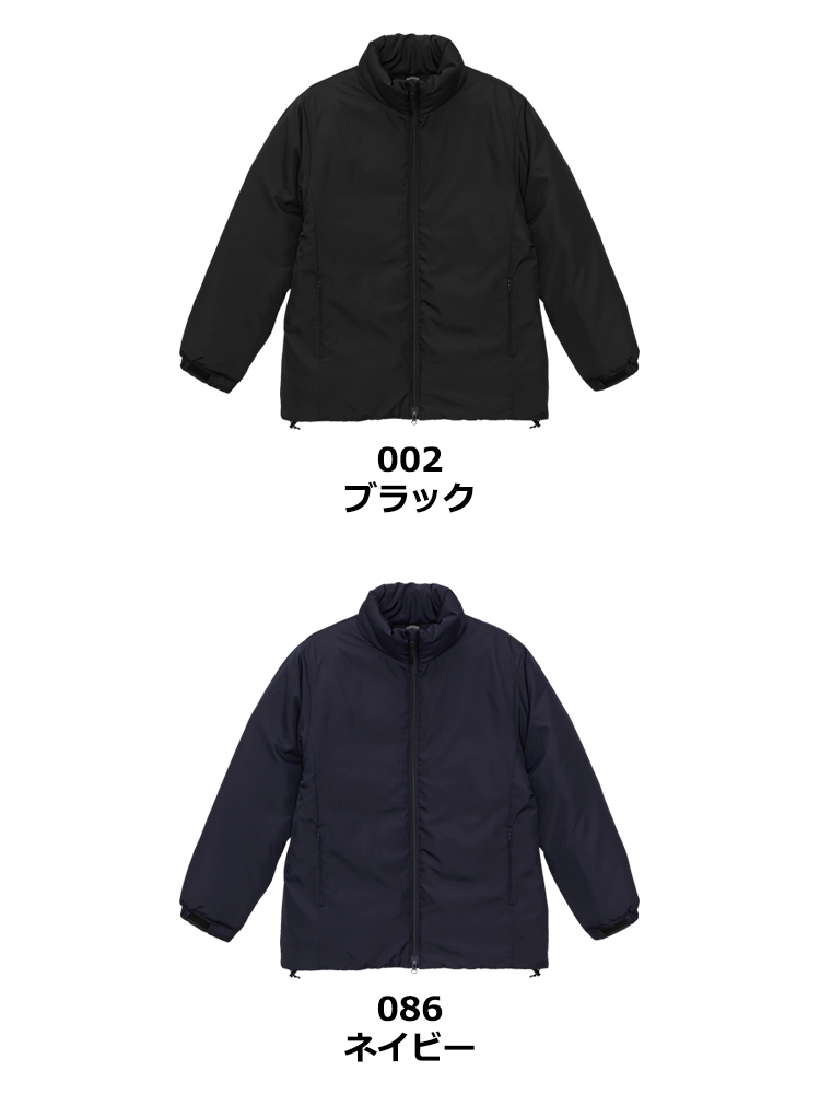 インサレーテッド スタンド ジャケット（中綿入）