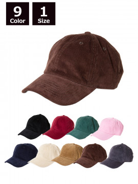 コーデュロイ ベースボールキャップ