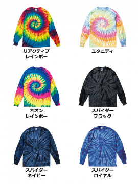 レインボー＆スパイダー ロングスリーブTシャツ