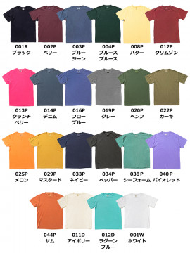 6.1oz ガーメントダイ Tシャツ