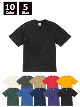 6.2oz オープンエンド フェードウォッシュ Tシャツ