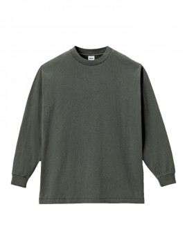 6.5oz　ピグメントダイロングスリーブTシャツ