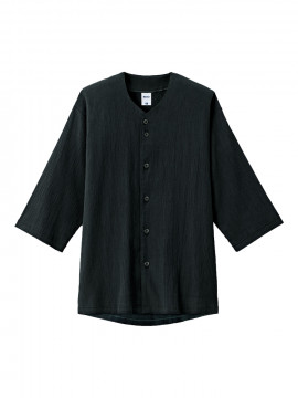 楊柳鯉口五分袖シャツ