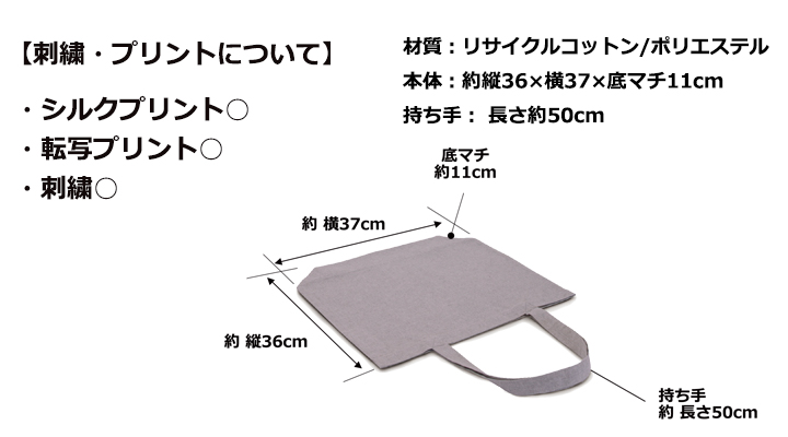 リサイクルコットンポリバッグ