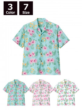 アロハシャツ（ハイビスカス柄）