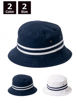 ストライプ　バケットハット
