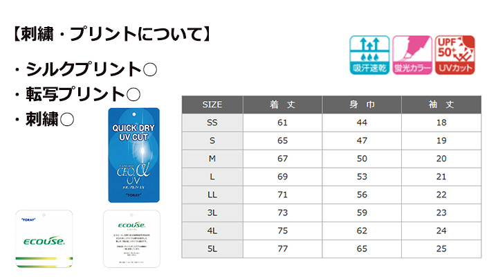 4.7oz エコラブ Tシャツ【日本製】